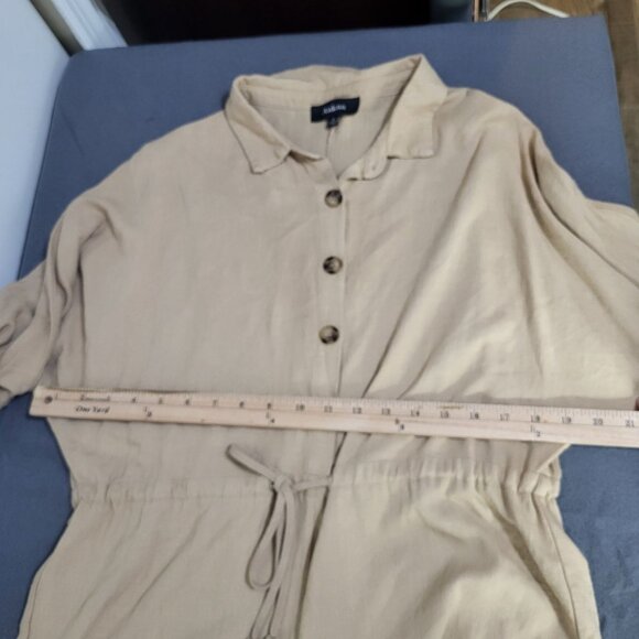 AAKAA Women's Romper Khaki Tan  SZ SM - Picture 9 of 9